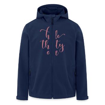 Bonjour Trente et un Mignon anniversaire de 31 ans - Veste softshell homme en polyester recyclé Stanley/Stella - marine - Devant - AI Model Male 185 light (185cm)