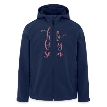 Hallo Fifty Seven Süßer 57 Jahre alter Geburtstag - Recycelte Männer Softshell-Jacke von Stanley/Stella - Navy - Vorne - AI Model Male 185 light (185cm)