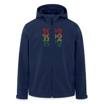Cool Retro 1992, 30 Jahre alt, Geschenk zum 30. Geburtstag - Recycelte Männer Softshell-Jacke von Stanley/Stella - Navy - Vorne - AI Model Male 185 light (185cm)