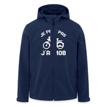 Je Peux Pas J'ai Mob Cadeau - Veste softshell homme en polyester recyclé Stanley/Stella - marine - Devant - AI Model Male 185 light (185cm)