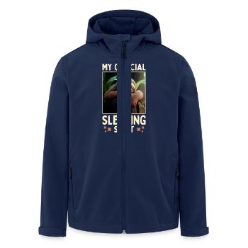 Sloth My Official Sleeping Shirt Pajama Sleep - Men’s Recycled Softshell Jacket by Stanley/Stella - navy - Front - AI Model Male 185 light (185cm)