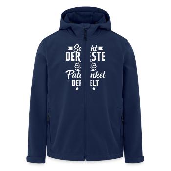 This is what the best godfather in the world looks like - Men’s Recycled Softshell Jacket by Stanley/Stella - navy - Front - AI Model Male 185 light (185cm)