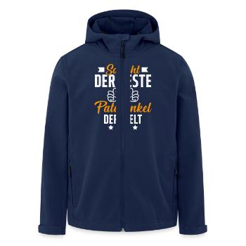 This is what the best godfather in the world looks like - Men’s Recycled Softshell Jacket by Stanley/Stella - navy - Front - AI Model Male 185 light (185cm)