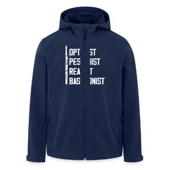 Optimist Pessimist Realist Bassoonist - Men’s Recycled Softshell Jacket by Stanley/Stella - navy - Front - AI Model Male 185 light (185cm)