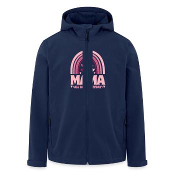Muttertag - Mama jeden Tag... - Recycelte Männer Softshell-Jacke von Stanley/Stella - Navy - Vorne - AI Model Male 185 light (185cm)