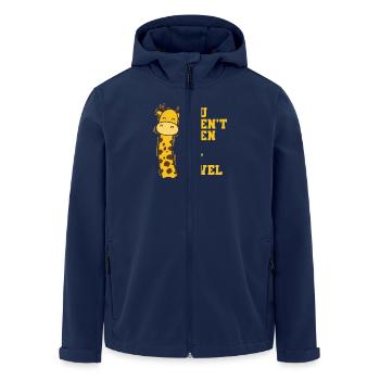 Vous n’êtes même pas sur mon Safari de Girafe Level - Veste softshell homme en polyester recyclé Stanley/Stella - marine - Devant - AI Model Male 185 light (185cm)