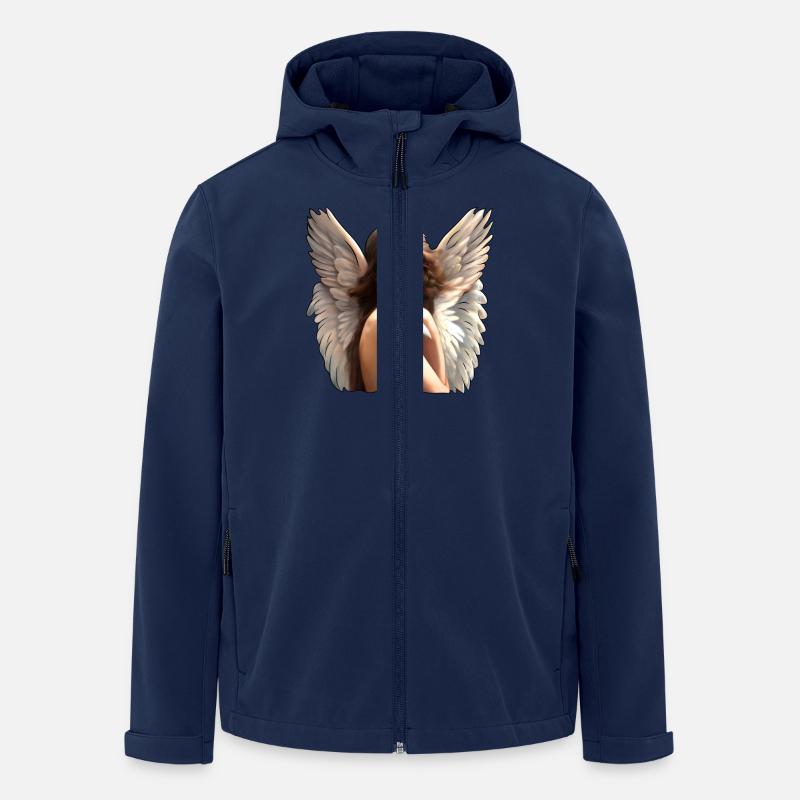 Himmelske engel - Stanley/Stella herre softshelljakke i genanvendt polyester - marineblå