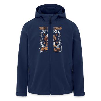 Shih Tzu Squad cute cuddly and crazy - Men’s Recycled Softshell Jacket by Stanley/Stella - navy - Front - AI Model Male 185 light (185cm)