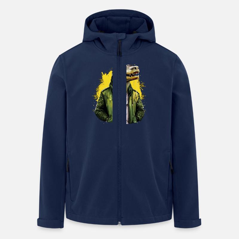 Street style crocodile | Crocodile lovers - Men’s Recycled Softshell Jacket by Stanley/Stella - navy
