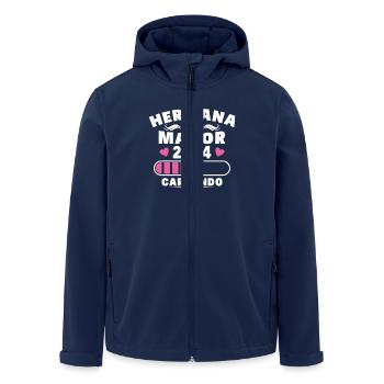 Große Schwester 2024 - Recycelte Männer Softshell-Jacke von Stanley/Stella - Navy - Vorne - AI Model Male 185 light (185cm)