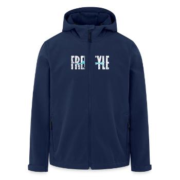 Nage libre - Veste softshell homme en polyester recyclé Stanley/Stella - marine - Devant - AI Model Male 185 light (185cm)