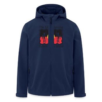La plus ancienne culture vivante au monde - Veste softshell homme en polyester recyclé Stanley/Stella - marine - Devant - AI Model Male 185 light (185cm)