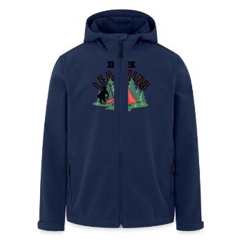 I am still learning - Men’s Recycled Softshell Jacket by Stanley/Stella - navy - Front - AI Model Male 185 light (185cm)