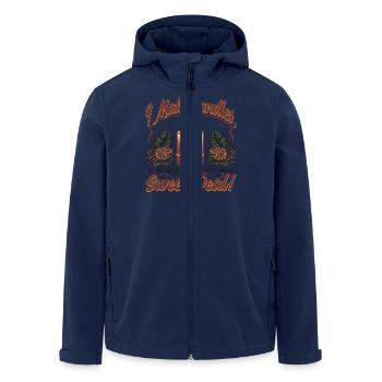 candle smell home - Men’s Recycled Softshell Jacket by Stanley/Stella - navy - Front - AI Model Male 185 light (185cm)