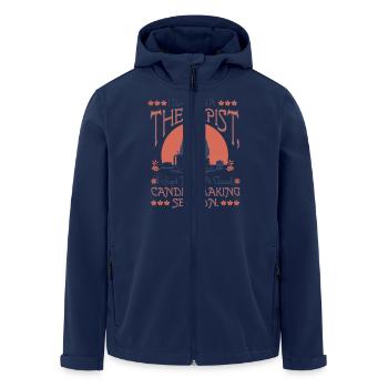 therapist, I just need candle-making - Men’s Recycled Softshell Jacket by Stanley/Stella - navy - Front - AI Model Male 185 light (185cm)
