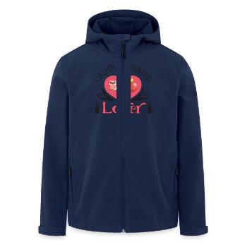 Candle Making Lover - Men’s Recycled Softshell Jacket by Stanley/Stella - navy - Front - AI Model Male 185 light (185cm)