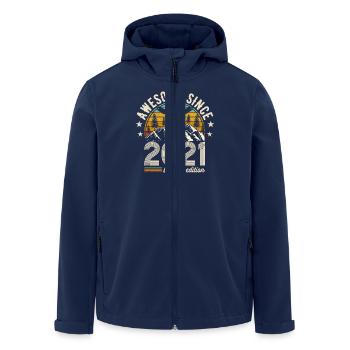 2021 Original 2021 Vintage Vintage Retro anniversa - Men’s Recycled Softshell Jacket by Stanley/Stella - navy - Front - AI Model Male 185 light (185cm)