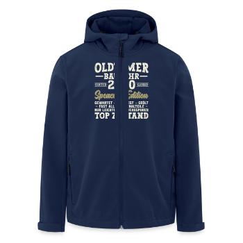Elegant Vintage: 2020 Retro Gift 2020 2025 - Men’s Recycled Softshell Jacket by Stanley/Stella - navy - Front - AI Model Male 185 light (185cm)