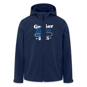 Großer Bruder Loading 2025 - Recycelte Männer Softshell-Jacke von Stanley/Stella - Navy - Vorne - AI Model Male 185 light (185cm)