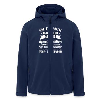Vintage Car Year 2004 Vintage Birthday Gift - Men’s Recycled Softshell Jacket by Stanley/Stella - navy - Front - AI Model Male 185 light (185cm)