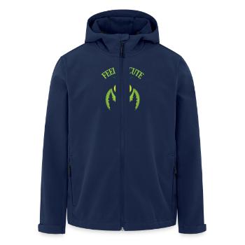 Feeling Cute Mantis - Men’s Recycled Softshell Jacket by Stanley/Stella - navy - Front - AI Model Male 185 light (185cm)
