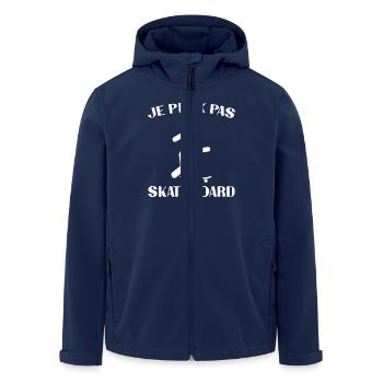 Je peux pas j'ai skate humour cadeau - Veste softshell homme en polyester recyclé Stanley/Stella - marine - Devant - AI Model Male 185 light (185cm)