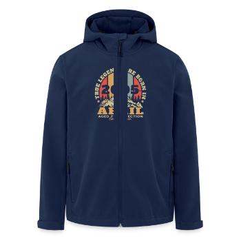 Avril 2005 Vintage Cadeau d'anniversaire - Veste softshell homme en polyester recyclé Stanley/Stella - marine - Devant - AI Model Male 185 light (185cm)