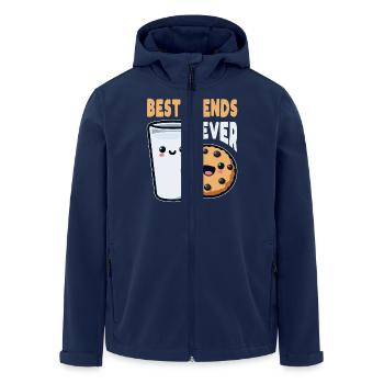 Milch Und Kekse Beste Freunde Immer Lustiger Morgen - Recycelte Männer Softshell-Jacke von Stanley/Stella - Navy - Vorne - AI Model Male 185 light (185cm)