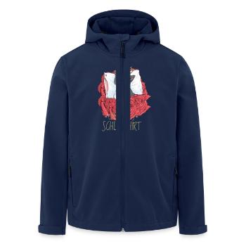 Cat Prince Roses Sleeping Cats Kitten - Men’s Recycled Softshell Jacket by Stanley/Stella - navy - Front - AI Model Male 185 light (185cm)