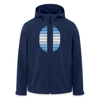 Phare Signal Phares maritimes - Veste softshell homme en polyester recyclé Stanley/Stella - marine - Devant - AI Model Male 185 light (185cm)