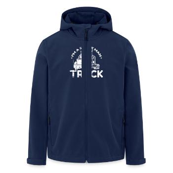 I'm a simple Man Trucker - Men’s Recycled Softshell Jacket by Stanley/Stella - navy - Front - AI Model Male 185 light (185cm)
