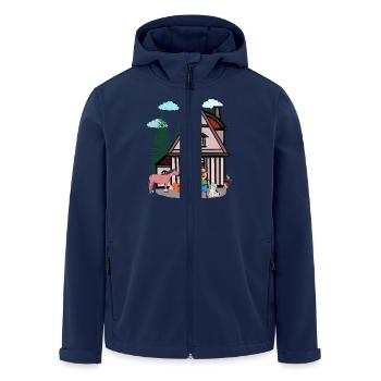 Peanut Farmer Farm Farmer Kids Child - Men’s Recycled Softshell Jacket by Stanley/Stella - navy - Front - AI Model Male 185 light (185cm)