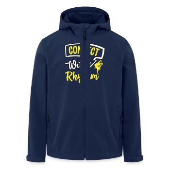 Verbinden Sie sich mit Rhythmus - Recycelte Männer Softshell-Jacke von Stanley/Stella - Navy - Vorne - AI Model Male 185 light (185cm)