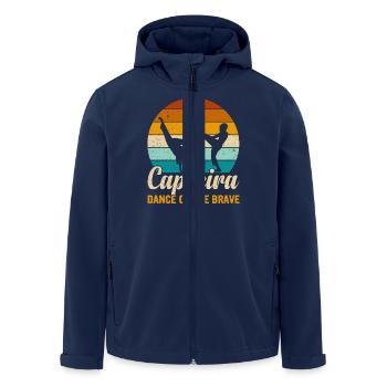 Capoeira dance of the brave - Men’s Recycled Softshell Jacket by Stanley/Stella - navy - Front - AI Model Male 185 light (185cm)