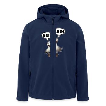 The Bäädden Seagulls - Morning Grouches No No Saying - Men’s Recycled Softshell Jacket by Stanley/Stella - navy - Front - AI Model Male 185 light (185cm)