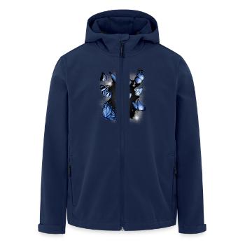 Papillons Papillon Insecte Insectes - Veste softshell homme en polyester recyclé Stanley/Stella - marine - Devant - AI Model Male 185 light (185cm)