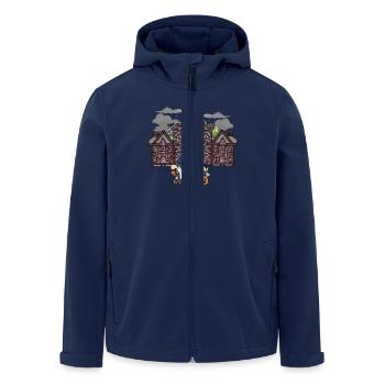 Sorcière médiévale Sorcières Halloween Sorcellerie Conte de fées - Veste softshell homme en polyester recyclé Stanley/Stella - marine - Devant - AI Model Male 185 light (185cm)