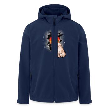 Sheep Sheep Sunset Lamb Lambs Child - Men’s Recycled Softshell Jacket by Stanley/Stella - navy - Front - AI Model Male 185 light (185cm)