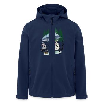 Famille Souris Excursion en forêt Loisir Rat Rats - Veste softshell homme en polyester recyclé Stanley/Stella - marine - Devant - AI Model Male 185 light (185cm)