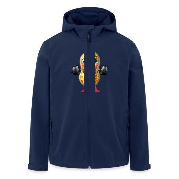 Exercice de musculation de cacahuète Haltères de gymnastique Entraînement d’haltères - Veste softshell homme en polyester recyclé Stanley/Stella - marine - Devant - AI Model Male 185 light (185cm)