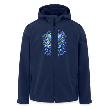 Magical Fairy Fruit Blueberry Dream Enchanting - Men’s Recycled Softshell Jacket by Stanley/Stella - navy - Front - AI Model Male 185 light (185cm)