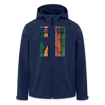 Eishockey Spieler Geschenk Sport Team Hockey - Recycelte Männer Softshell-Jacke von Stanley/Stella - Navy - Vorne - AI Model Male 185 light (185cm)