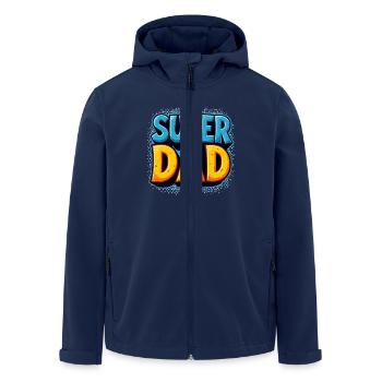 FATHER'S DAY - Men’s Recycled Softshell Jacket by Stanley/Stella - navy - Front - AI Model Male 185 light (185cm)