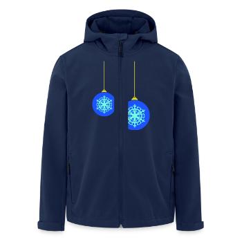 weihnachtskugeln - Recycelte Männer Softshell-Jacke von Stanley/Stella - Navy - Vorne - AI Model Male 185 light (185cm)