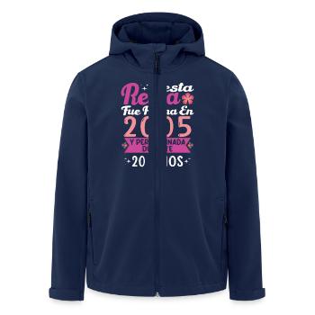 20 Jahre Geburtstagsgeschenk Frau aus dem Jahr 2005 - Recycelte Männer Softshell-Jacke von Stanley/Stella - Navy - Vorne - AI Model Male 185 light (185cm)