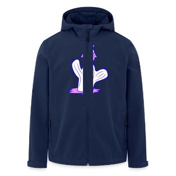 Kaktus Eule Sitzt Kakteen Nacht Vogel Süß Niedlich - Recycelte Männer Softshell-Jacke von Stanley/Stella - Navy - Vorne - AI Model Male 185 light (185cm)