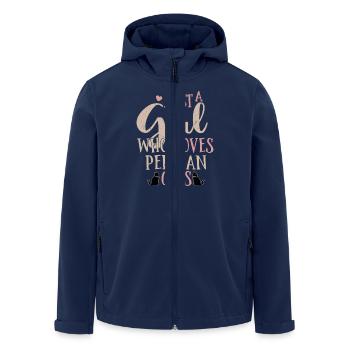 Just A Girl Who Loves Persian Cats Mother Kitten C - Recycelte Männer Softshell-Jacke von Stanley/Stella - Navy - Vorne - AI Model Male 185 light (185cm)