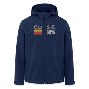 Retro Classic Number 85 Born in 1985 - Men’s Recycled Softshell Jacket by Stanley/Stella - navy - Front - AI Model Male 185 light (185cm)