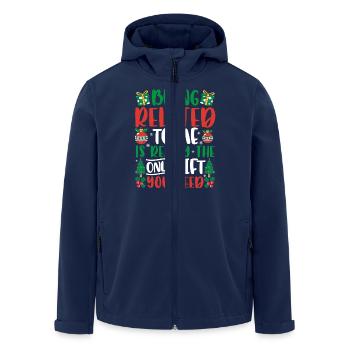 Being Related To Me Is Really The Only Gift You Ne - Recycelte Männer Softshell-Jacke von Stanley/Stella - Navy - Vorne - AI Model Male 185 light (185cm)