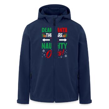 Dear Santa They Are The Naughty Ones! Christmas Li - Men’s Recycled Softshell Jacket by Stanley/Stella - navy - Front - AI Model Male 185 light (185cm)